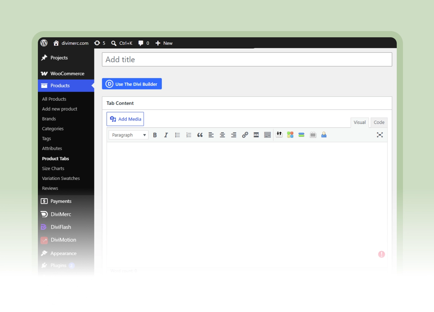 Custom WooCommerce Product Tabs