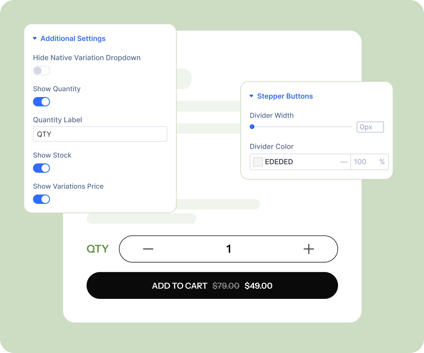 Divi WooCommerce Add to Cart Button with Quantity and Stock