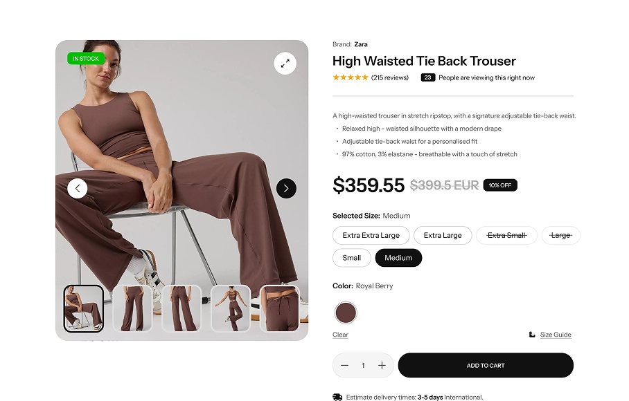 Divi WooCommerce Product Page Example