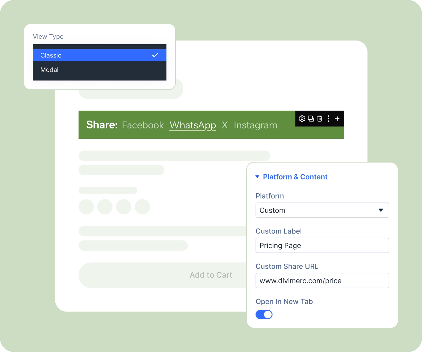 Divi WooCommerce Product Share Layout