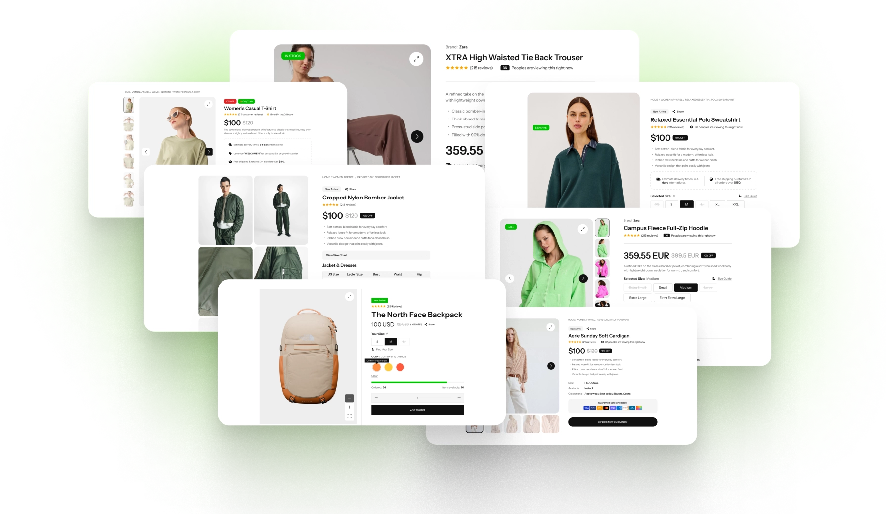 Divi WooCommerce Product Size Chart Templates