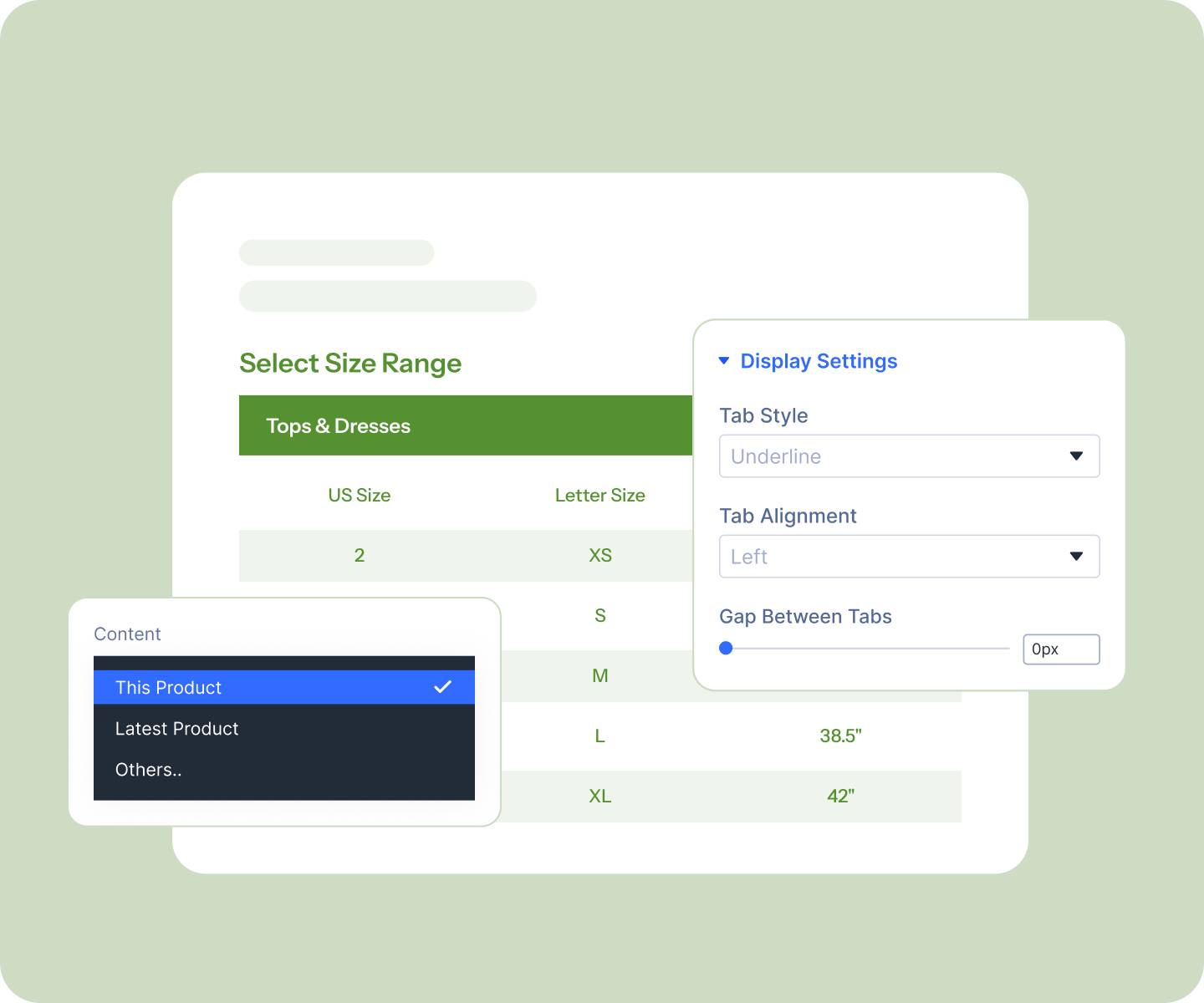 WooCommerce Product Size Chart Maker