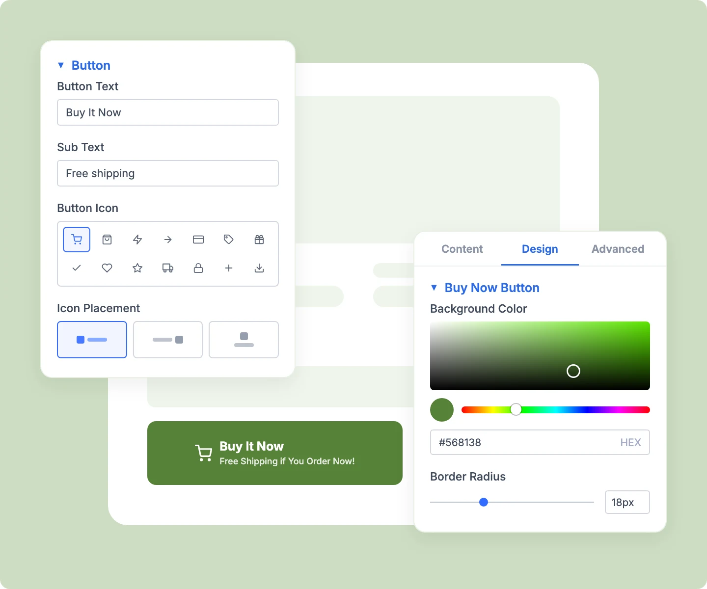 Divi WooCommerce Buy Now Button Styles With Sub Text and Icon