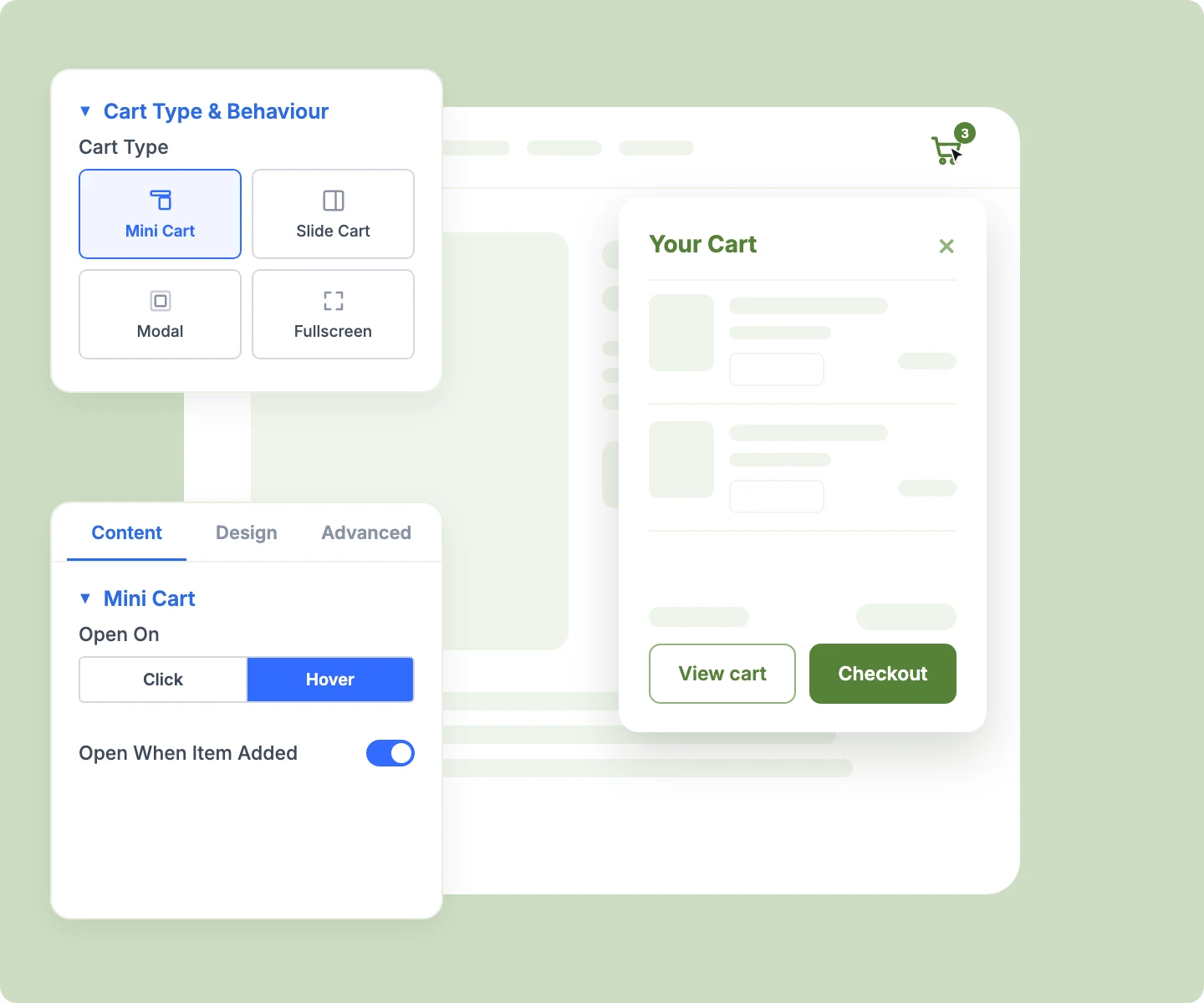 Divi WooCommerce Mini Cart Dropdown, Side Drawer, Modal, and Fullscreen