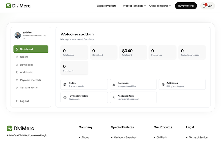 Divi WooCommerce Cart Page Template